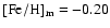 $[{\rm Fe}/{\rm H}]_{\rm m}=-0.20$