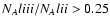 $N_Al {\sc iii}/N_Al {\sc ii}>0.25$