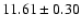 $11.61 \pm 0.30$