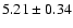 $5.21 \pm 0.34$