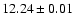 $12.24 \pm 0.01$