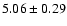 $5.06 \pm 0.29$
