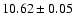 $10.62 \pm 0.05$