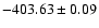 $-403.63 \pm 0.09$