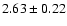 $2.63 \pm 0.22$