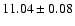 $11.04 \pm 0.08$