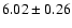 $6.02 \pm 0.26$
