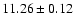 $11.26 \pm 0.12$
