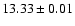 $13.33 \pm 0.01$