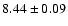 $8.44 \pm 0.09$