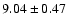 $9.04 \pm 0.47$