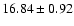 $16.84 \pm 0.92$