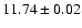 $11.74 \pm 0.02$