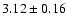 $3.12 \pm 0.16$