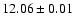 $12.06 \pm 0.01$