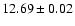 $12.69 \pm 0.02$