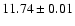 $11.74 \pm 0.01$