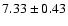 $7.33 \pm 0.43$