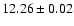 $12.26 \pm 0.02$