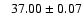 $\phantom{-}37.00 \pm 0.07$