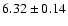 $6.32 \pm 0.14$