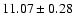 $11.07 \pm 0.28$