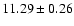 $11.29 \pm 0.26$