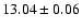 $13.04 \pm 0.06$