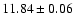 $11.84 \pm 0.06$