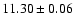 $11.30 \pm 0.06$