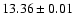 $13.36 \pm 0.01$