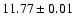 $11.77 \pm 0.01$