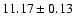 $11.17 \pm 0.13$