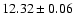 $12.32 \pm 0.06$