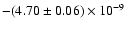 $-(4.70\pm0.06)\times10^{-9}$