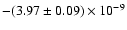 $-(3.97\pm0.09)\times10^{-9}$
