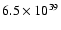 $6.5\times10^{39}$