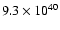 $9.3\times10^{40}$