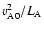 $v_{\rm A0}^2/L_{\rm A}$