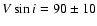 $V \sin i=
90\pm 10$