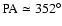 $\rm PA\simeq
352^{\circ}$