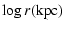 $\displaystyle \log r ({\rm kpc})$