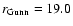 $r_{\rm Gunn}=19.0$