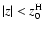 $\vert z\vert<z^{\rm H}_0$