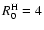 $R^{\rm H}_0=4$