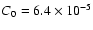 $C_0=6.4\times10^{-5}$
