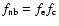 $f_{\rm nb} = f_{\rm e}f_{\rm c}$