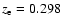 $z_{\rm e}=0.298$