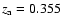 $z_{\rm a}=0.355$