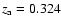 $z_{\rm a}=0.324$